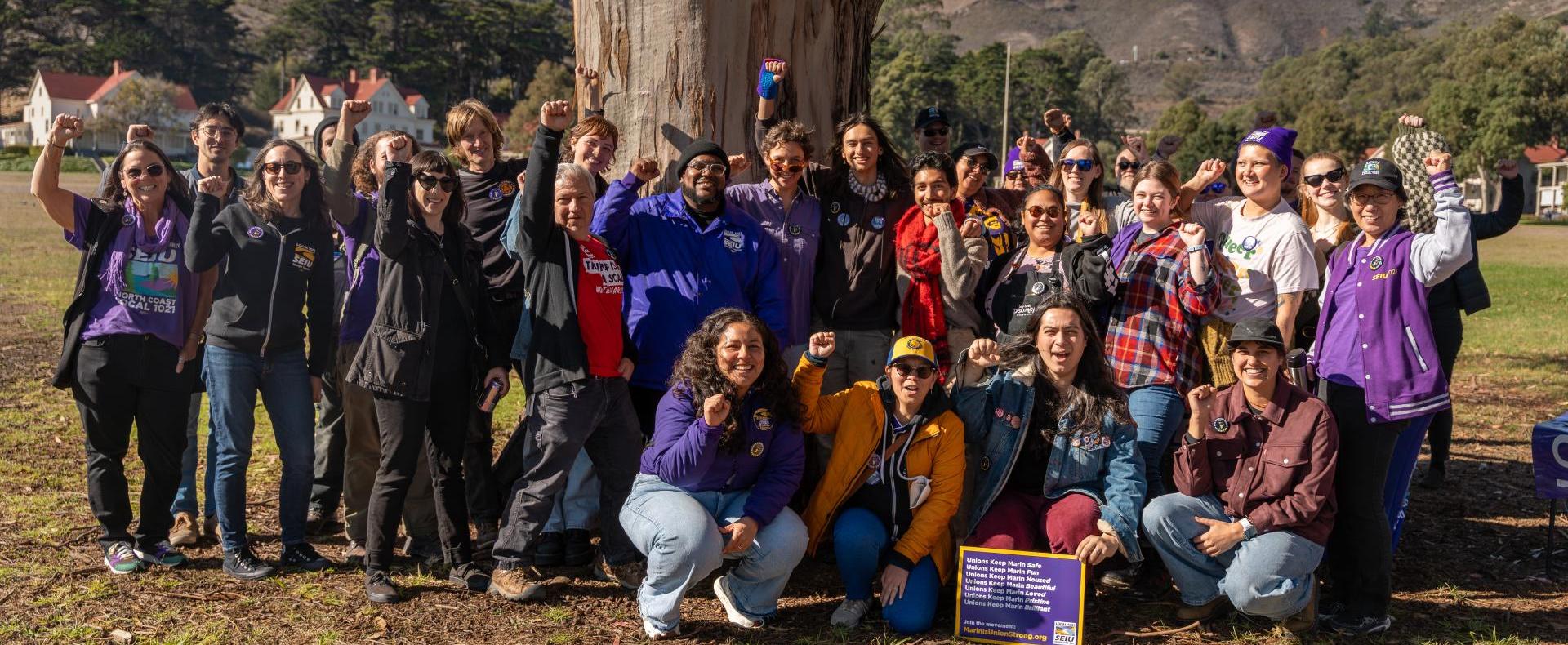 SEIU 1021 members at Bay Area Discovery Museum celebrating their union going public in November 2024 SEIU 1021 members at Bay Area Discovery Museum celebrating their union going public in November 2024