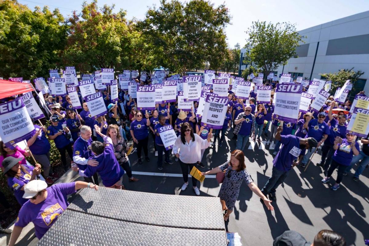 Santa Clara County Workers On Strike - SEIU 1021