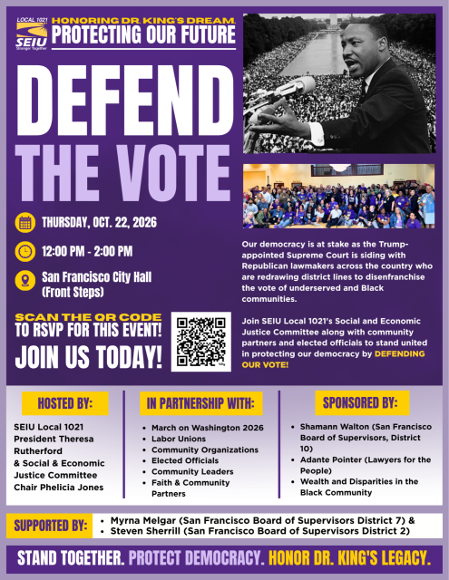 Defend the Vote Flier