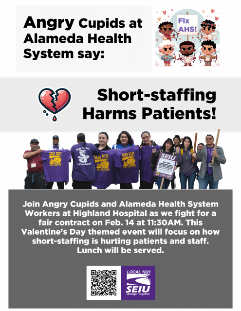 AHS Valentine's Day action flier