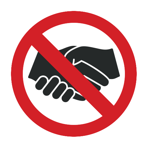 Icon indicating no bargaining.