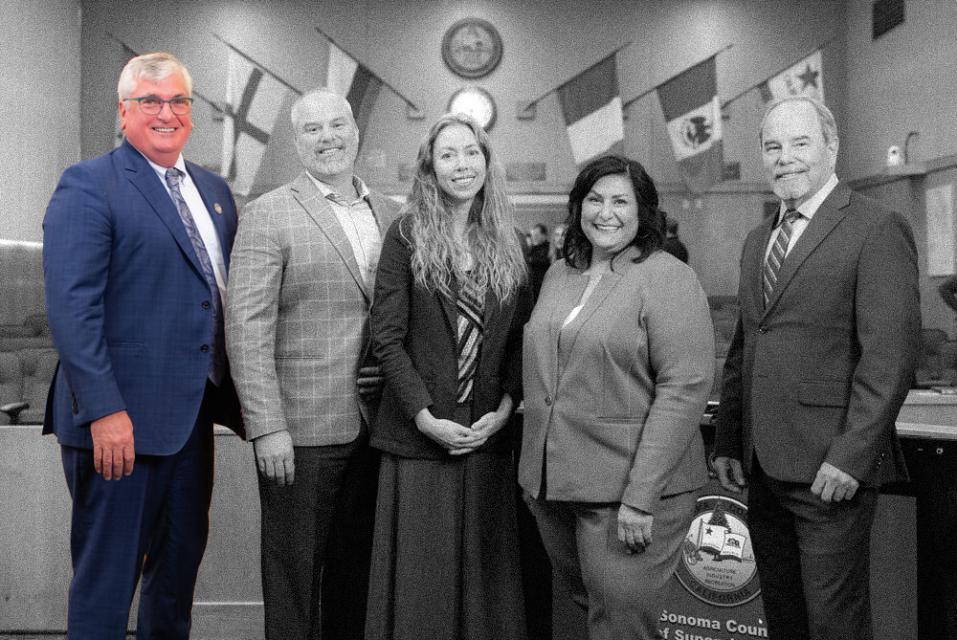 David Rabbit, alongside the other members of the Sonoma County Board of Supervisors David Rabbit, alongside the other members of the Sonoma County Board of Supervisors