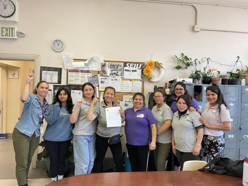 SEIU 1021 members at Felton's Family Development Center in San Francisco delivered a petition to management on July 31, 2025, demanding a stop to arbitrary unilateral changes to working conditions