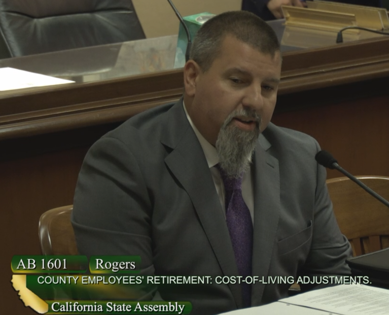 SEIU 1021 North Coast Regional Vice President Travis Balzarini testifying in support of AB 1601 SEIU 1021 North Coast Regional Vice President Travis Balzarini testifying in support of AB 1601