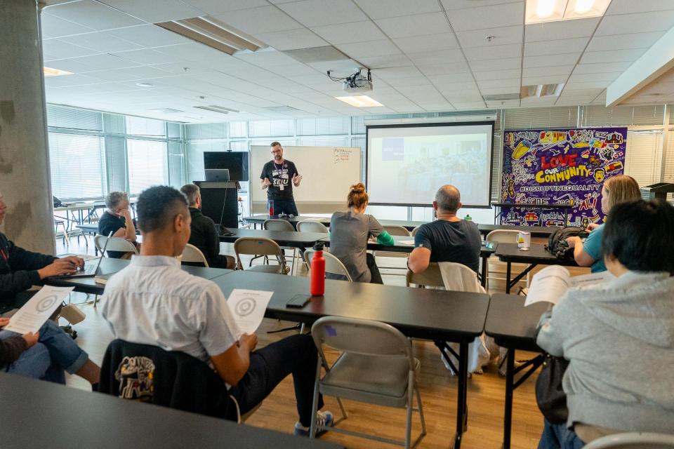 SEIU 1021 RNs at Alameda Health System and the San Francisco Department of Public Health gathered at the San Francisco union hall for their registered nurse industry summit