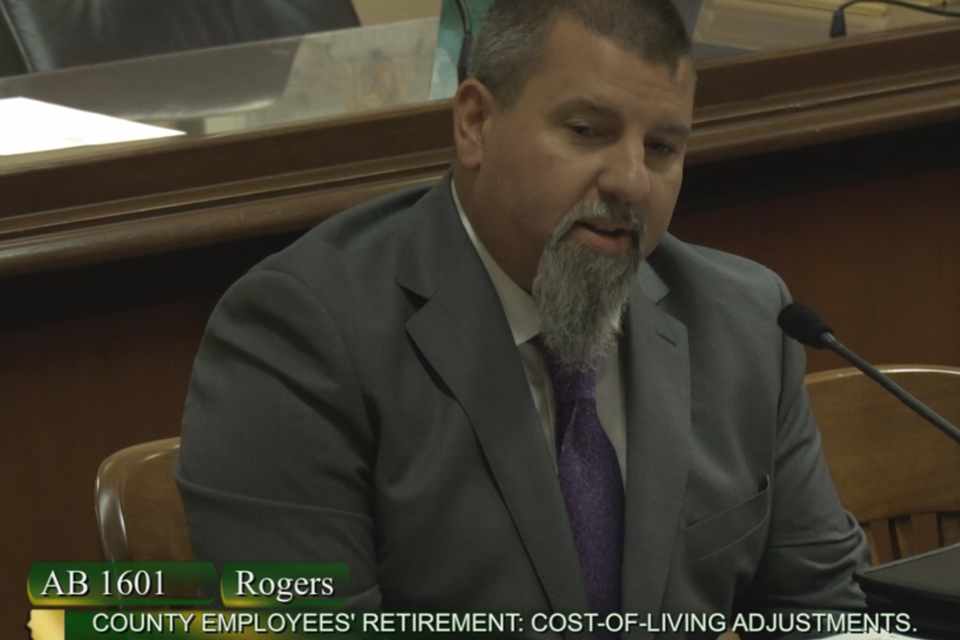SEIU 1021 North Coast Regional Vice President Travis Balzarini testifying in support of AB 1601 SEIU 1021 North Coast Regional Vice President Travis Balzarini testifying in support of AB 1601