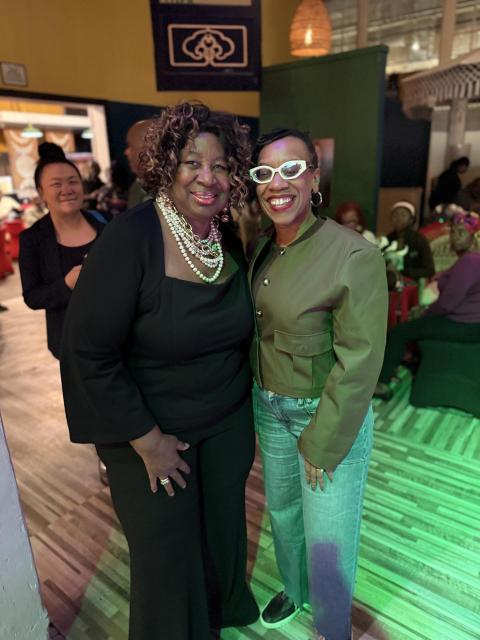 SEIU 1021 SEJ President with Congresswoman Lateefah Simon