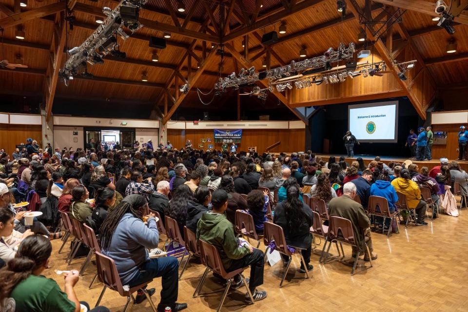 SEIU 1021, IFPTE 21, & IUOE 39 members working for Solano County attend strike school